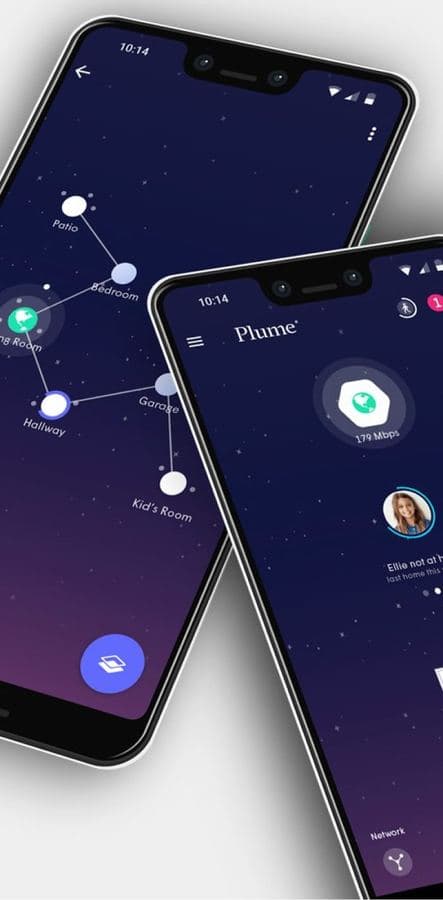 Plume app — mesh WiFi product design
