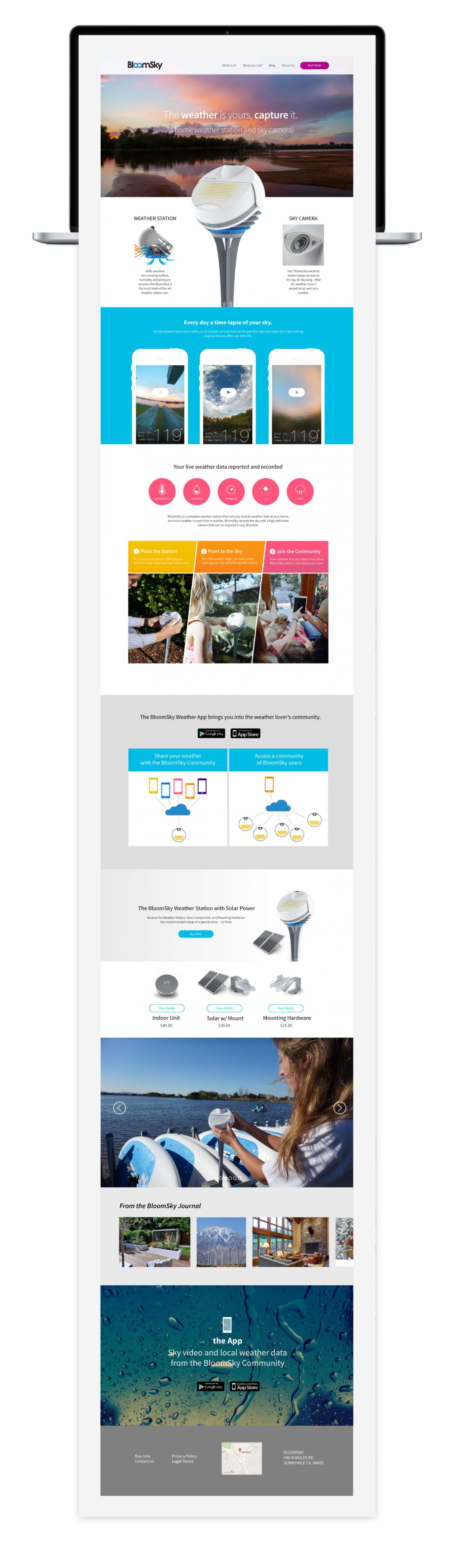 BloomSky weather station frame