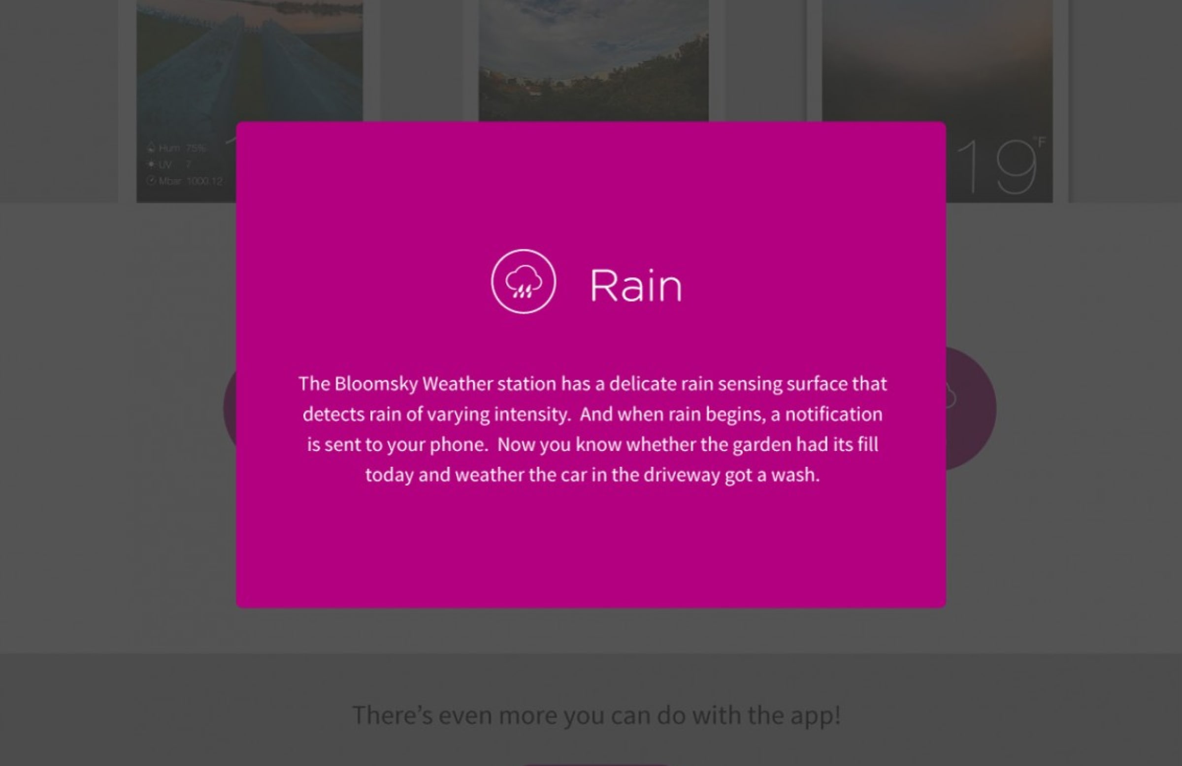 BloomSky weather station frame
