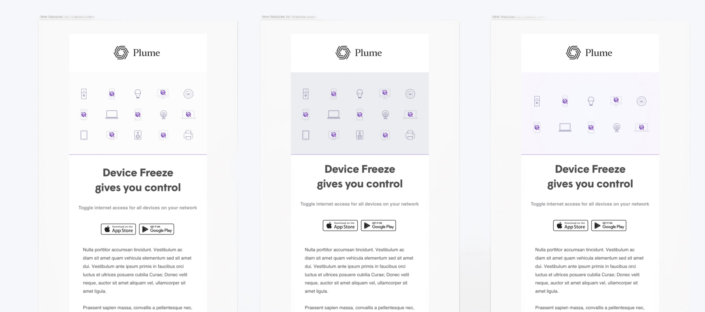 The Plume brand — Head of Brand / Head of Design frame