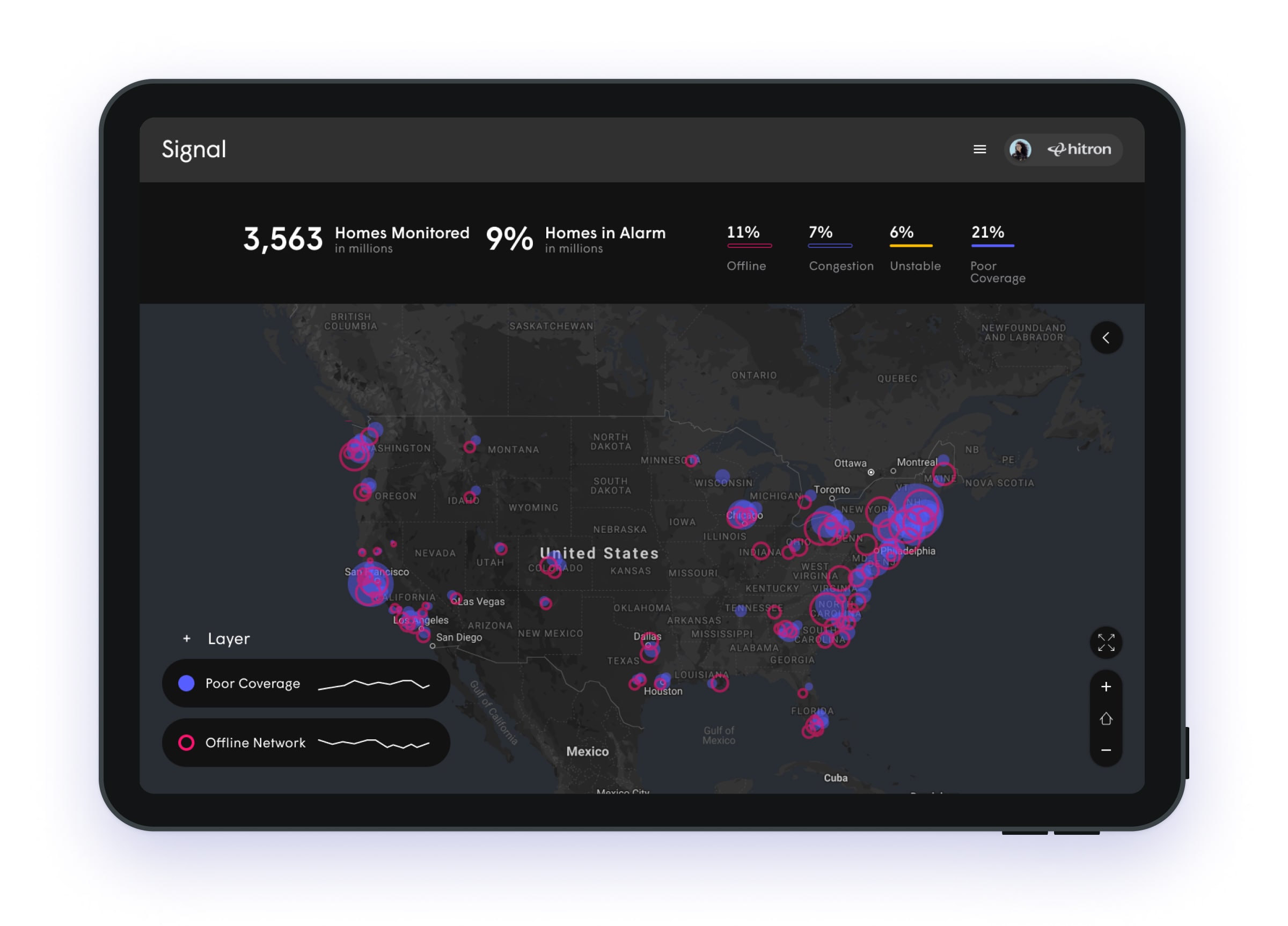 Web dashboard products — Head of Design frame