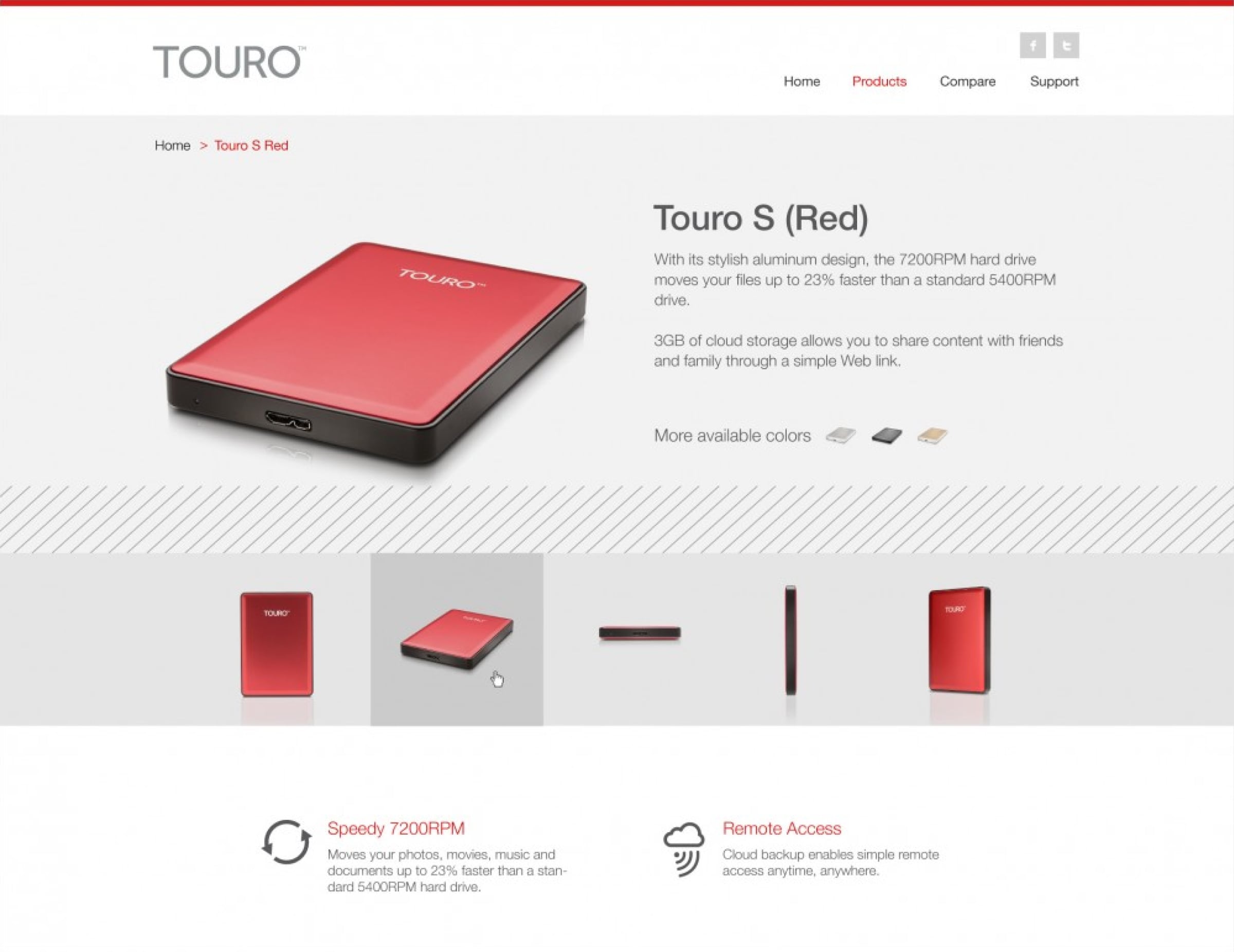 Touro by G-Technology frame
