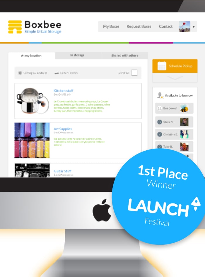 Boxbee logistics product and brand design